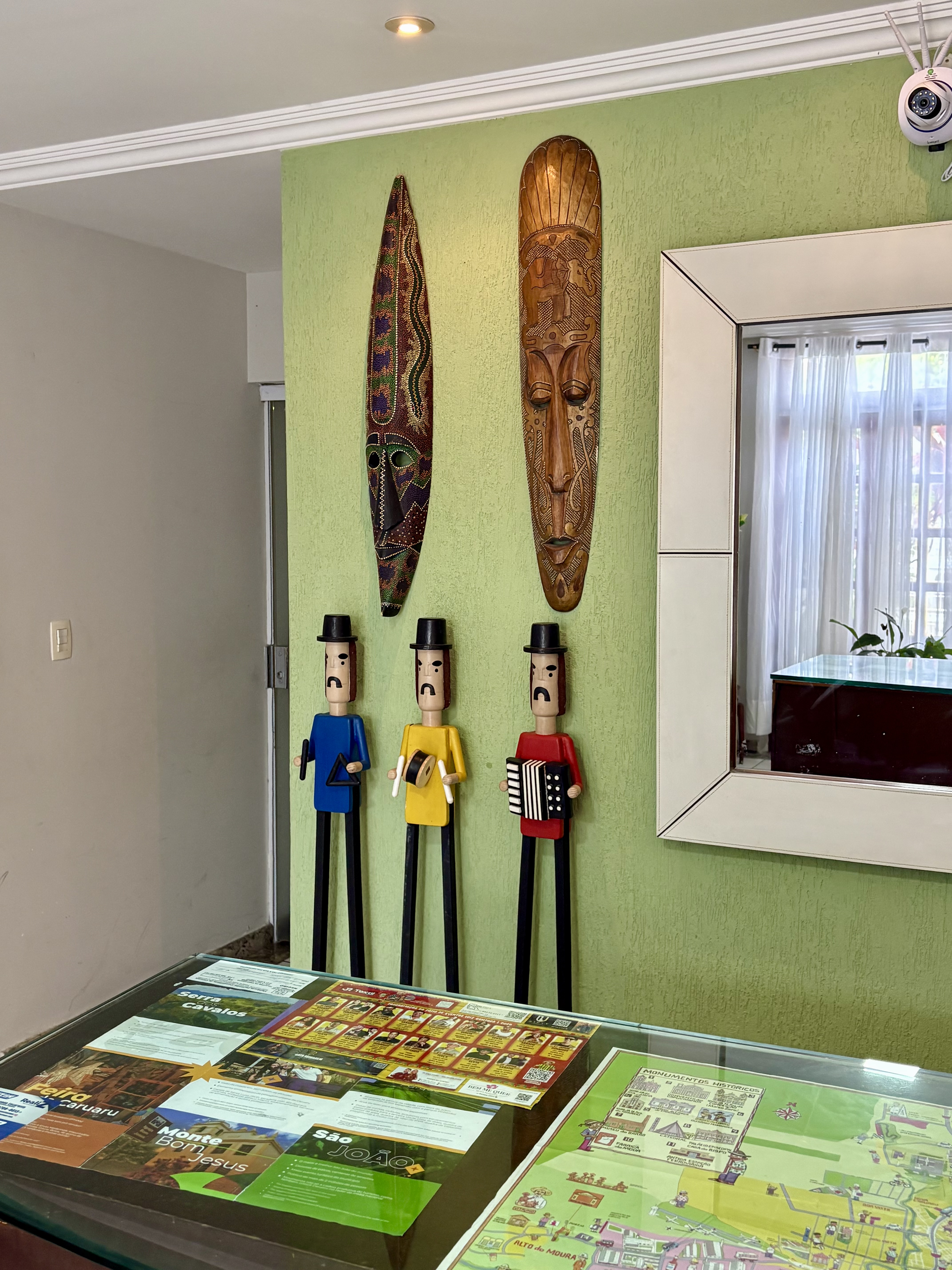 Ambiente interno do Lira Hostel